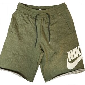 Nike Sportswear Mens French Shorts  olive green